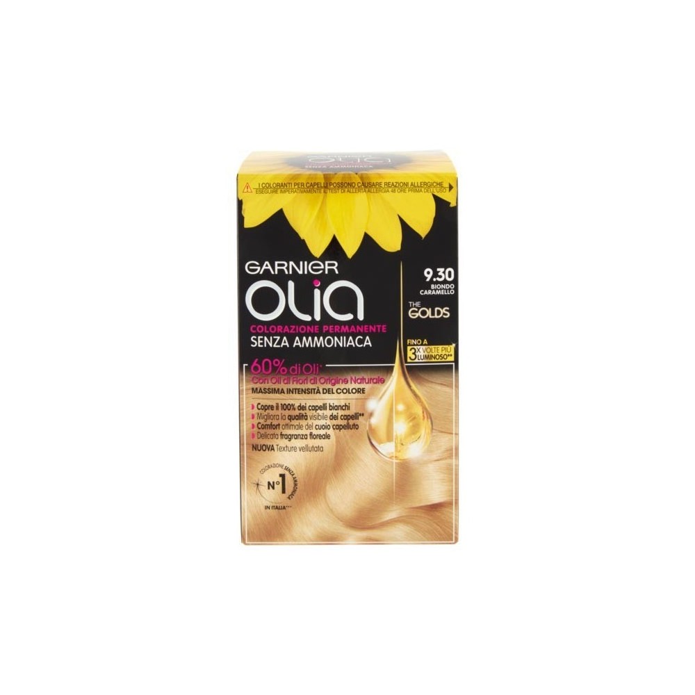 Garnier Olia Colorazione Permanente Senza Ammoniaca - 9.30 Biondo Caramello 