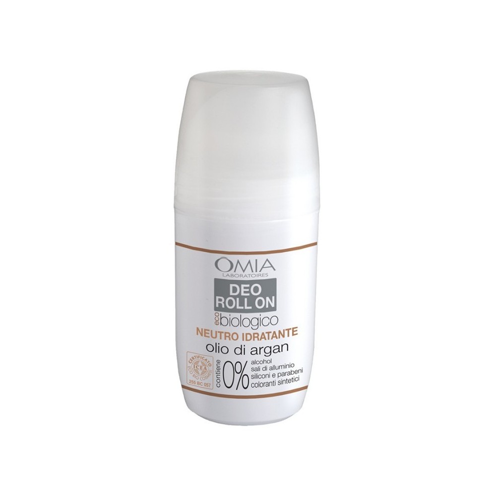 Omia Deo Roll On Ecobio Neutro Idratante Olio di Argan 50 ml 