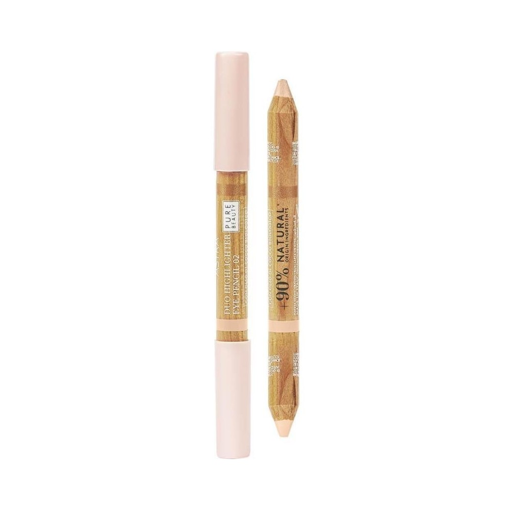 Astra Pure Beauty Duo Highlighter + Eye Pencil - 02 Peach Crumble 