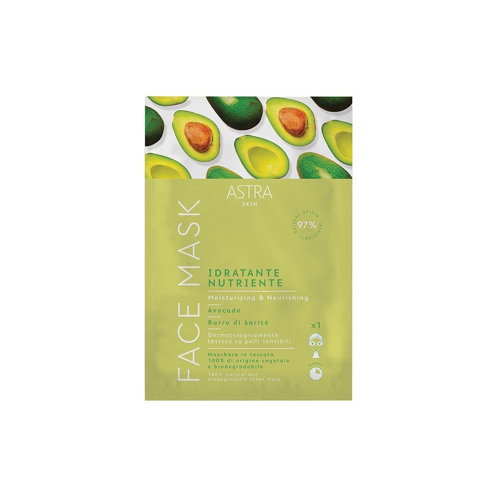 Astra Face Mask Maschera In Tessuto Idratante Nutriente 