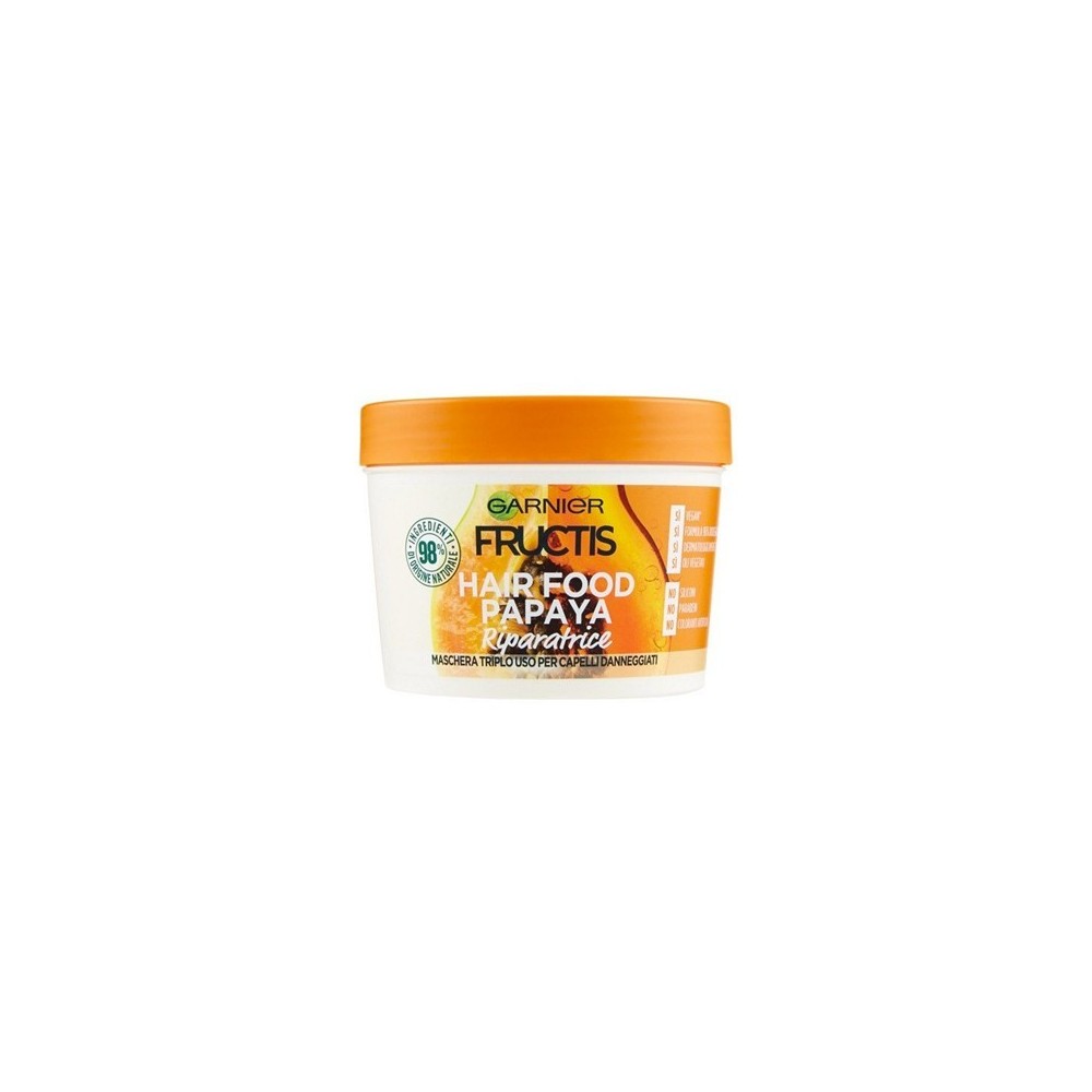 Garnier Fructis Hair Food Papaya Riparatrice Maschera Triplo Uso 390 ml 