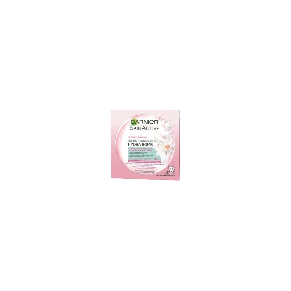 Garnier SkinActive Hydra Bomb Maschera In Tessuto Super Idratante Lenitiva - Camomilla 