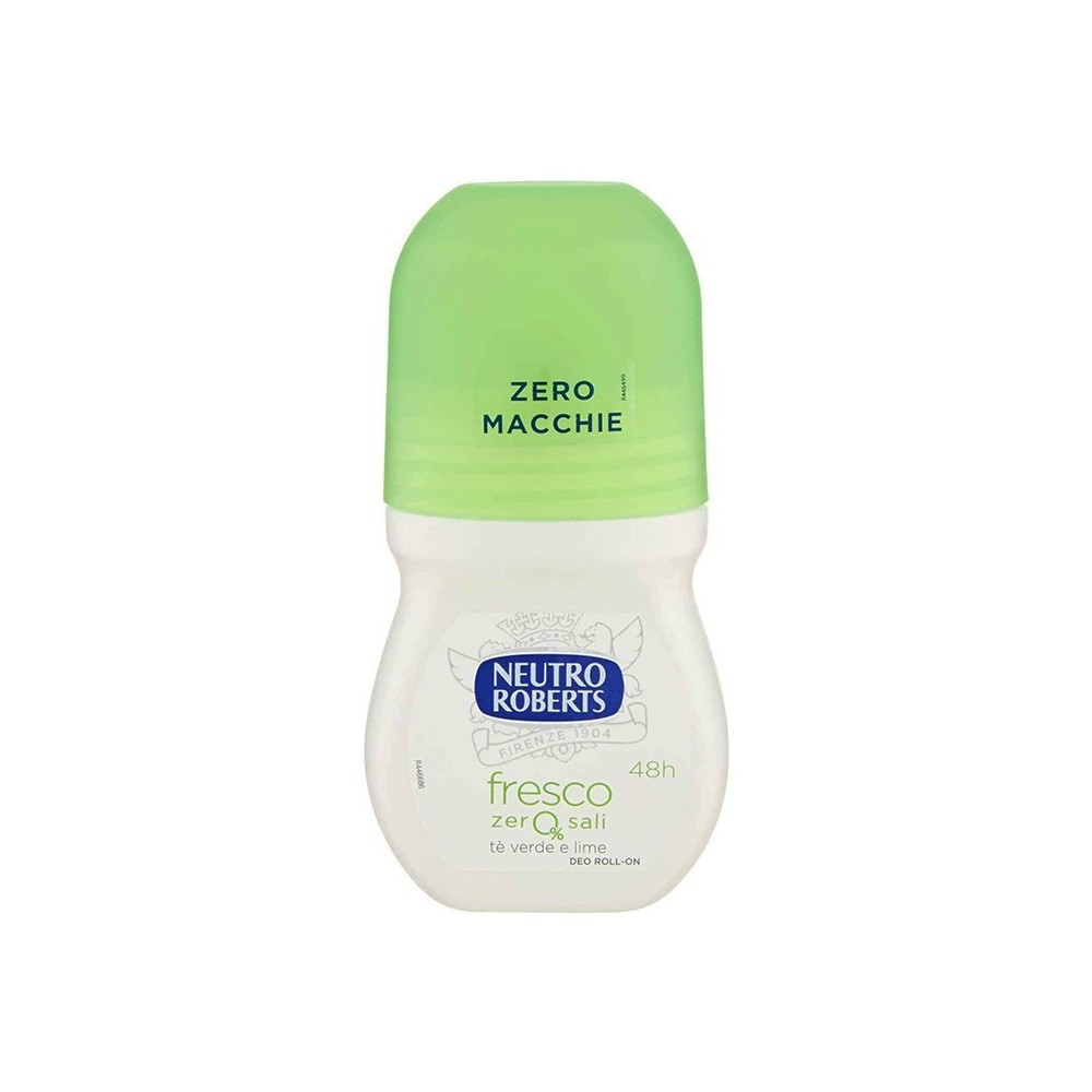 Neutro Roberts Fresco Zero Sali Tè Verde e Lime Deo Roll On 50 ml 