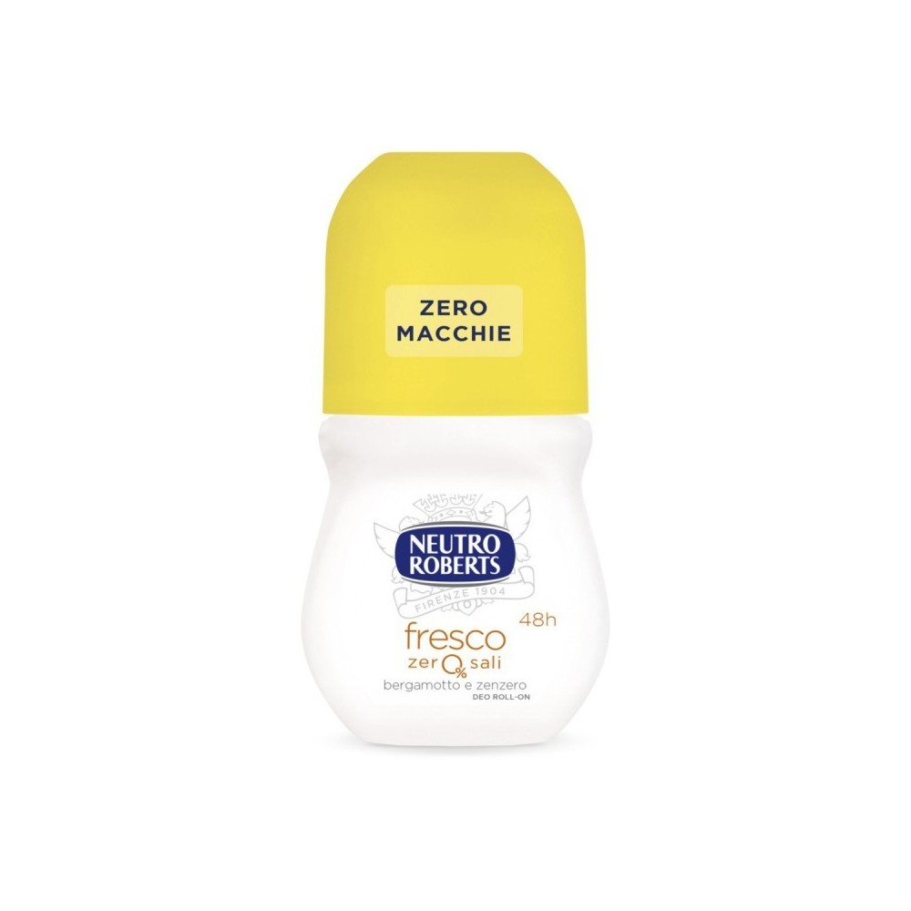 Neutro Roberts Fresco Zero Sali Bergamotto e Zenzero Deo Roll On 50 ml 