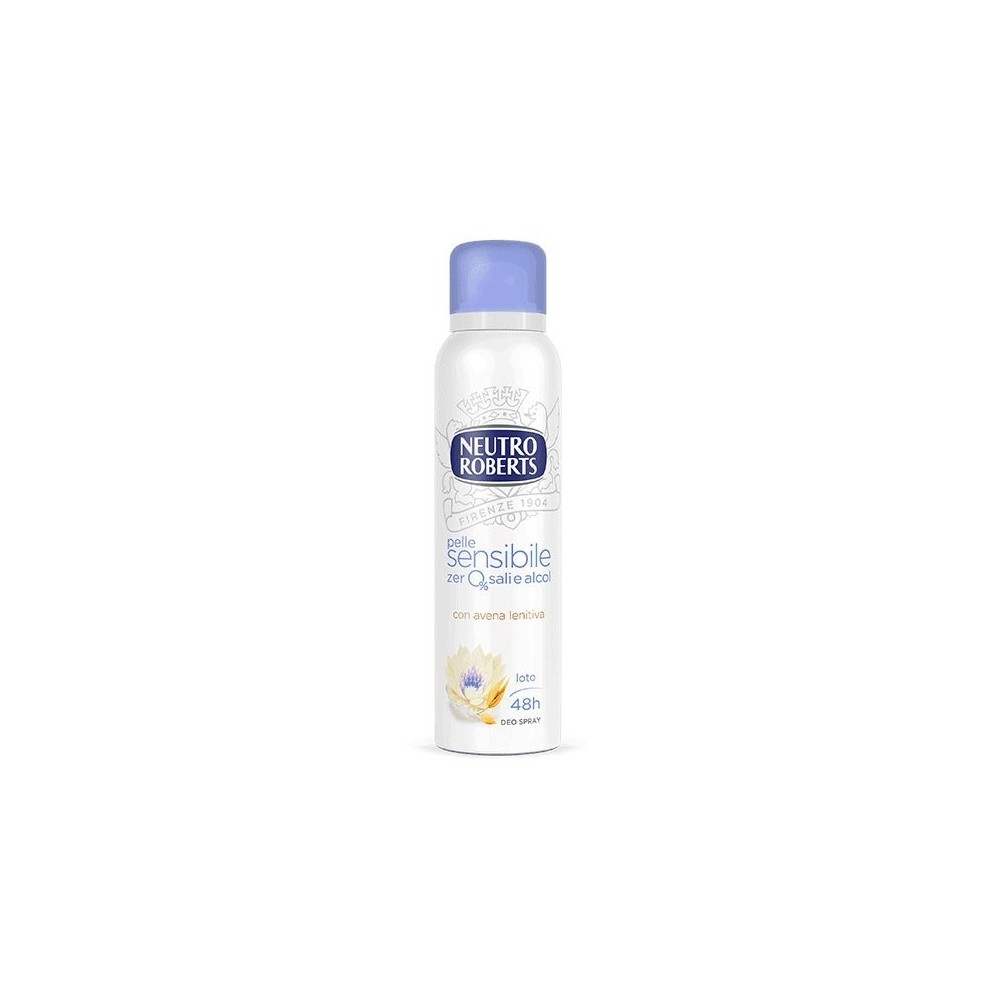 Neutro Roberts Pelle Sensibile Zero Sali e Alcol Loto Deo Spray 150 ml 