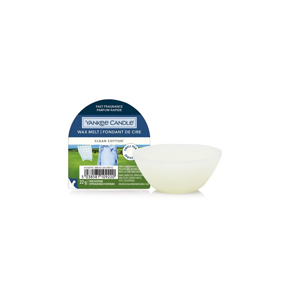 Yankee Candle Cera da sciogliere Clean Cotton 22 gr 