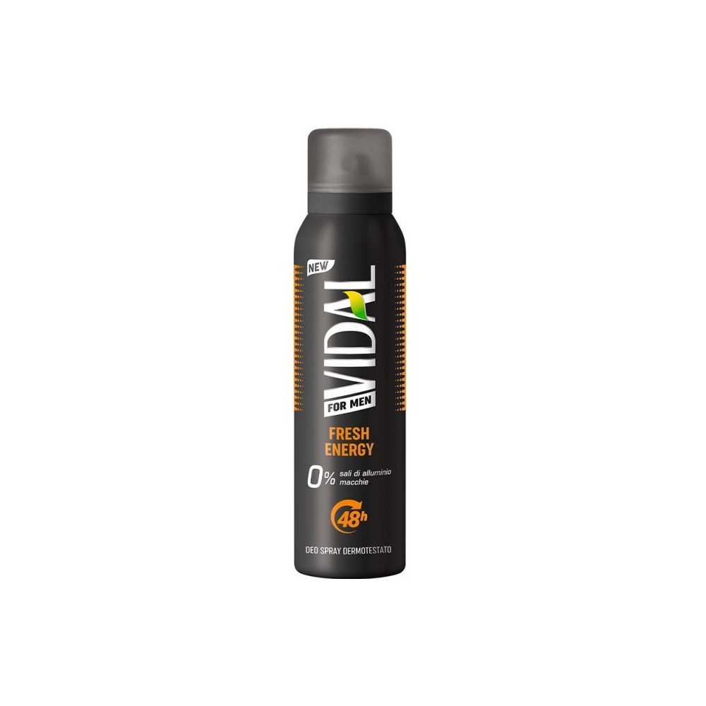 Vidal For Men Fresh Energy Deodorante Spray 150 ml 