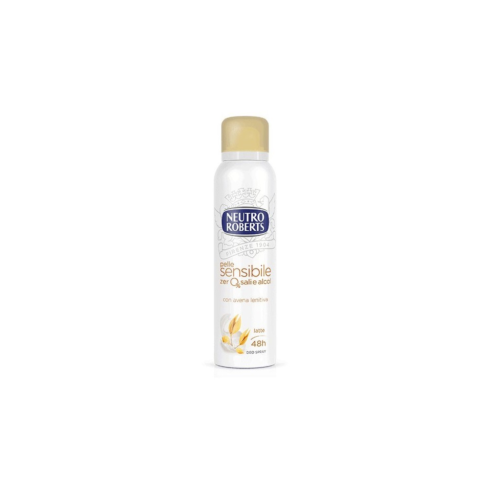 Neutro Roberts Deodorante Spray Per Pelle sensibile Avena E Latte 150 ml 