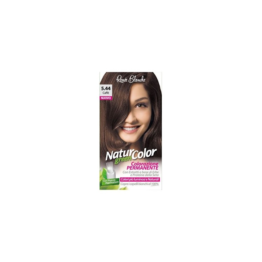 Renee Blanche Natur Color Green Colorazione Permanente Naturale - 5.44 Caffè 