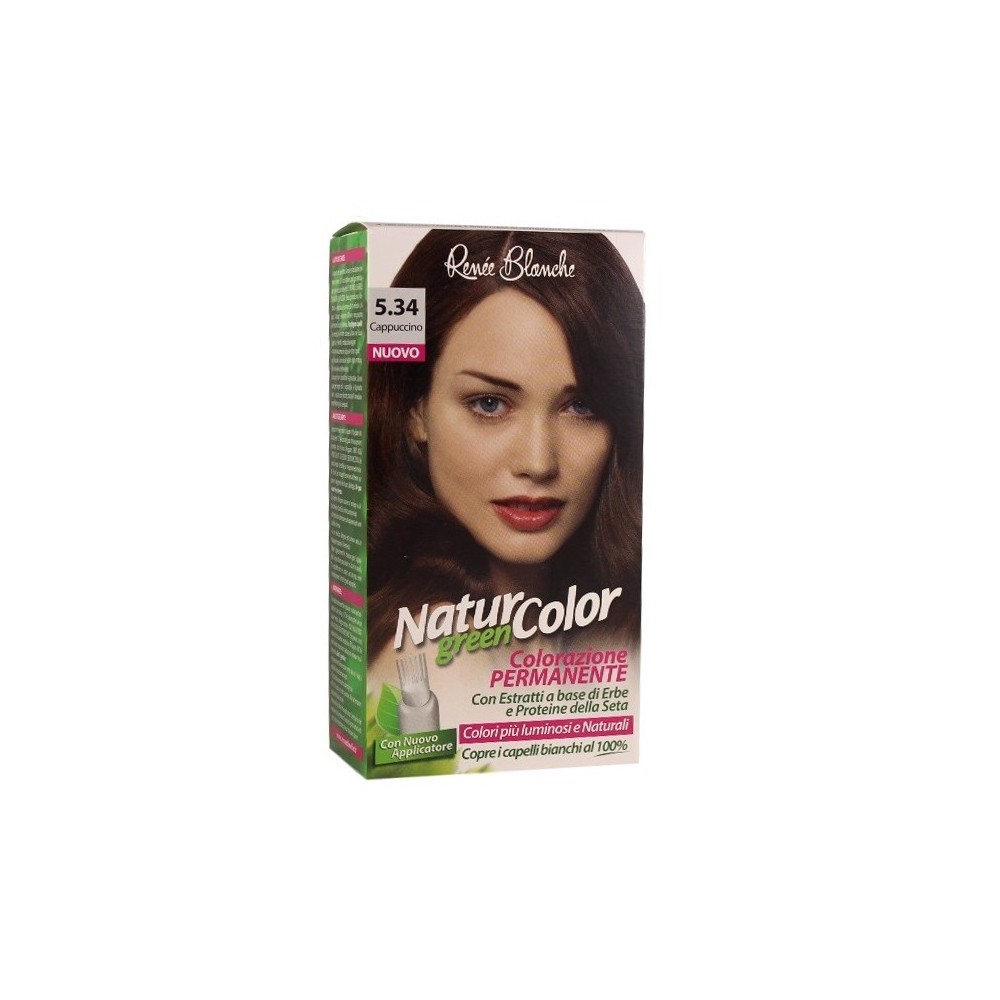 Renee Blanche Natur Color Green Colorazione Permanente Naturale - 5.34 Cappuccino 