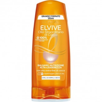 L'Oreal Paris Elvive Olio Straordinario di Cocco Balsamo Nutrimento Ultraleggero 250 ml