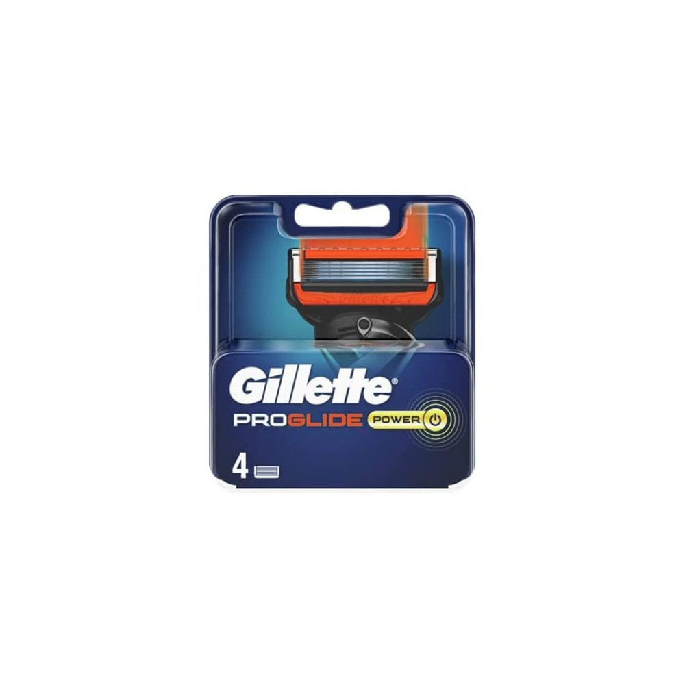 Gillette Proglide Power Ricambio 4 Lamette per Rasoio 