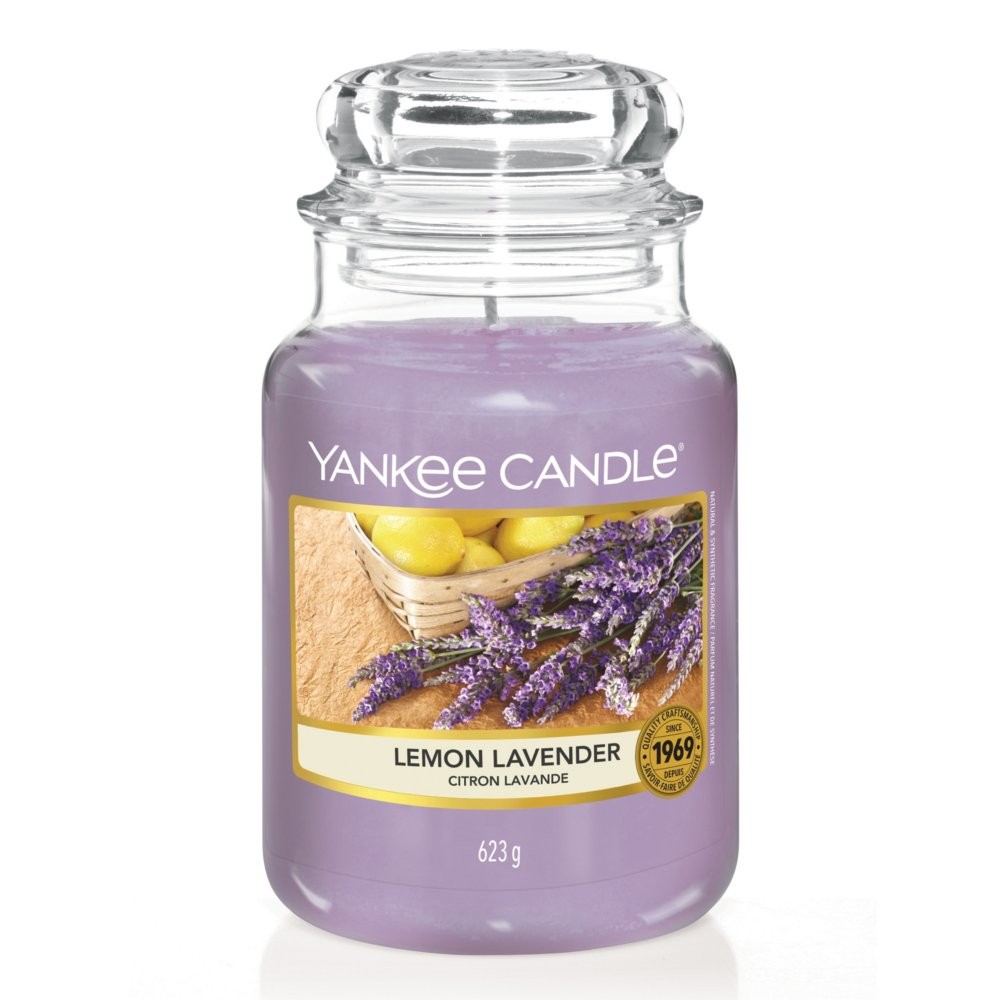 Yankee Candle Candela Profumata In Giara Grande Lemon Lavender 623 g 