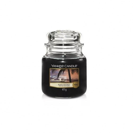 Yankee Candle Candela Profumata In Giara Media Black Coconut 411 g