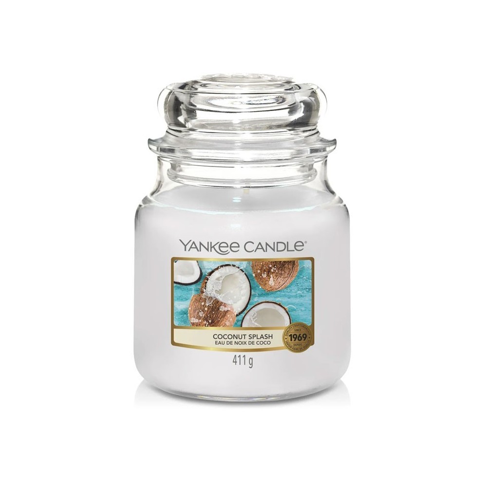 Yankee Candle Candela Profumata In Giara Media Coconut Splash 411 g 
