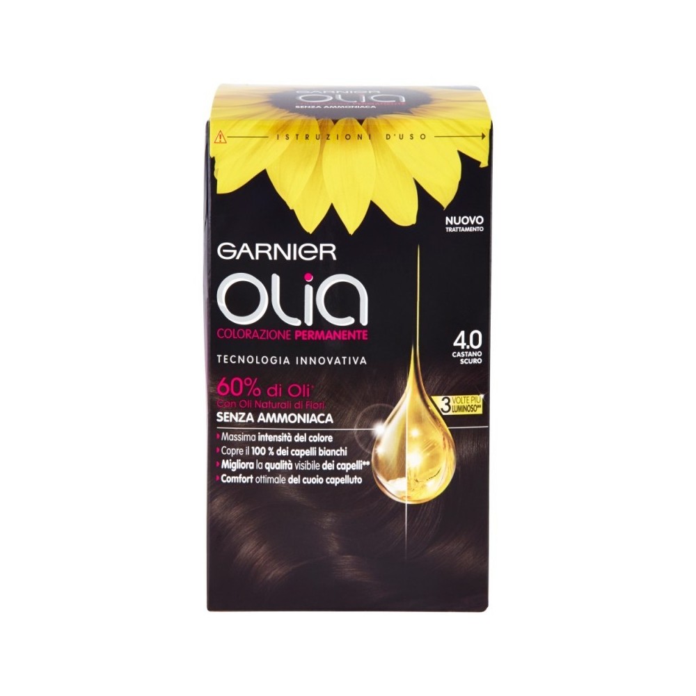 Garnier Olia Colorazione Permanente Senza Ammoniaca n. 4.0 Castano Scuro 