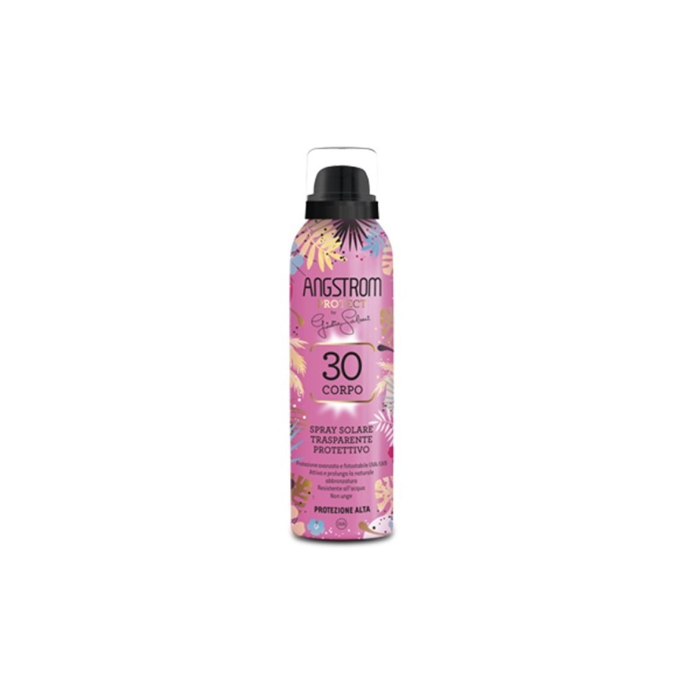Angstrom Spray Solare Trasparente Protettivo Corpo SPF 30 200 ml 