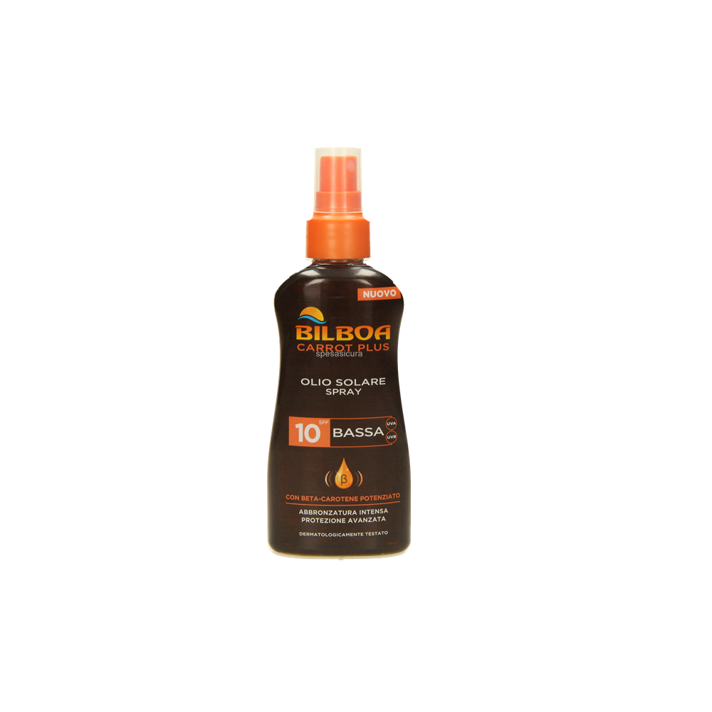 Bilboa Carrot Plus Olio Solare Spray Abbronzante SPF 10 200 ml 