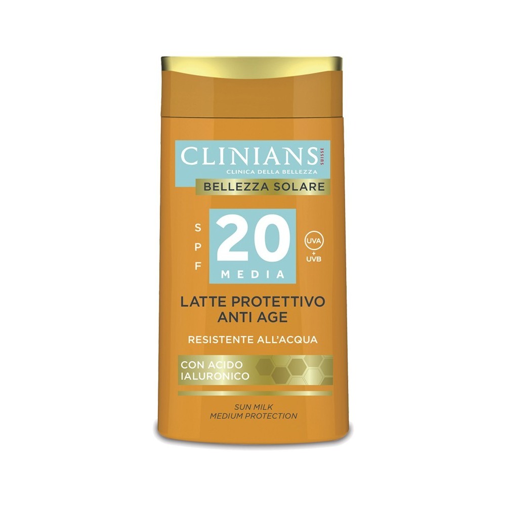 Clinians Latte Protettivo Anti-Age Resistente All'Acqua SPF 20 200 ml 