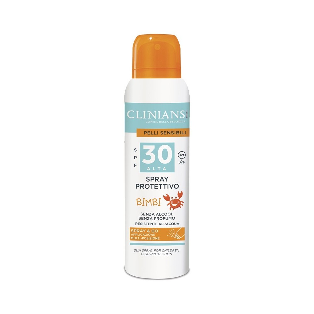 Clinians Spray Protettivo Bimbi Resistente All' Acqua SPF 30 150 ml 
