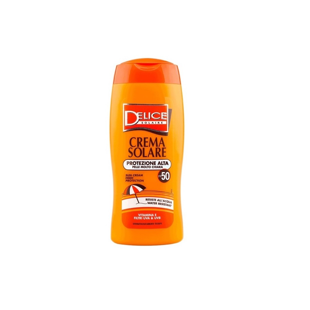 Delice Crema Solare Protezione Media Pelle Chiara SPF 50 250 ml 