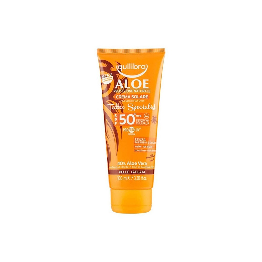 Equilibra Aloe Crema Solare Tattoo Specialist SPF 50+ 100 ml 