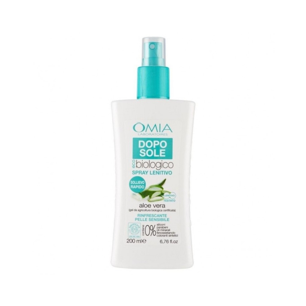 Omia Spray Doposole Eco Biologico Lenitivo Aloe Vera 200 ml 