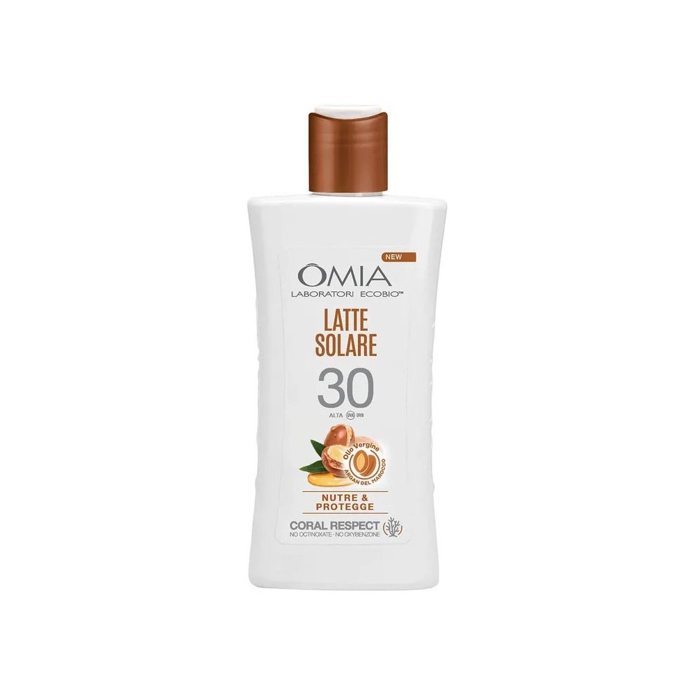 Omia Latte Solare Ecobio Nutre e Protegge SPF 30 Argan Del Marocco 200 ml 