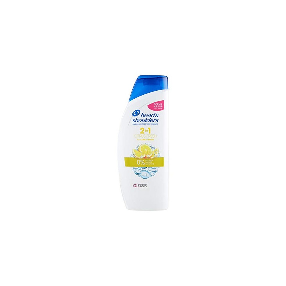 Head & Shoulders Citrus Fresh Shampoo 2 In 1 Per Capelli Grassi 540 ml 