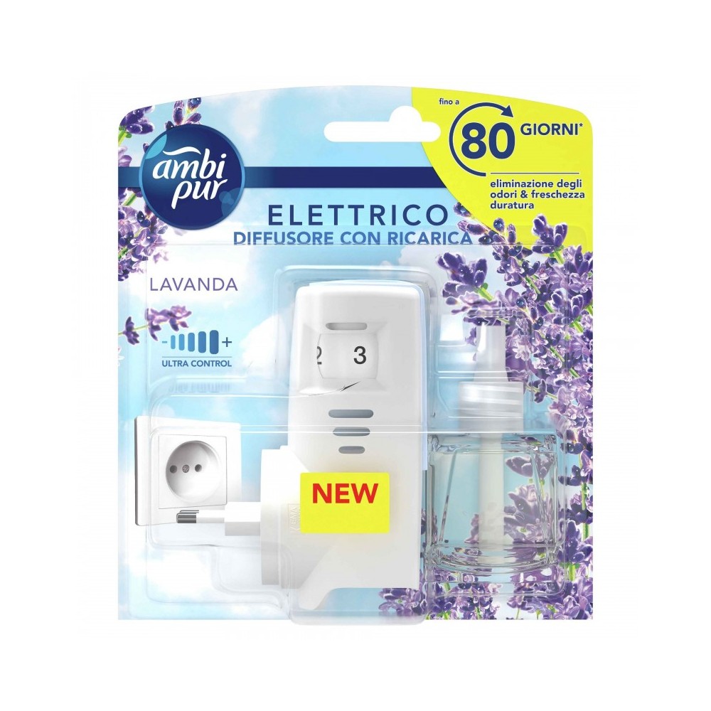 Ambi Pur Diffusore di Fragranza Elettrico Con Ricarica alla Lavanda 