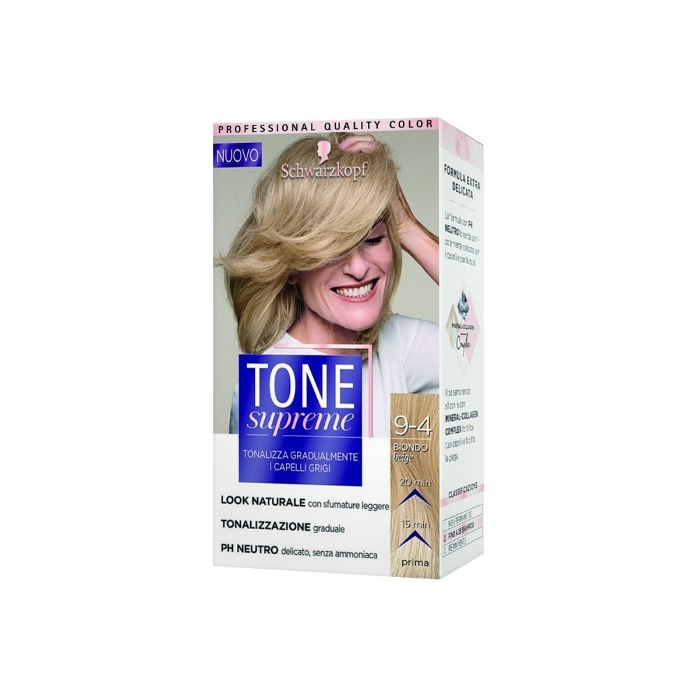 Schwarzkopf Tone Supreme Crema Tonalizzante 9-4 Biondo Beige 