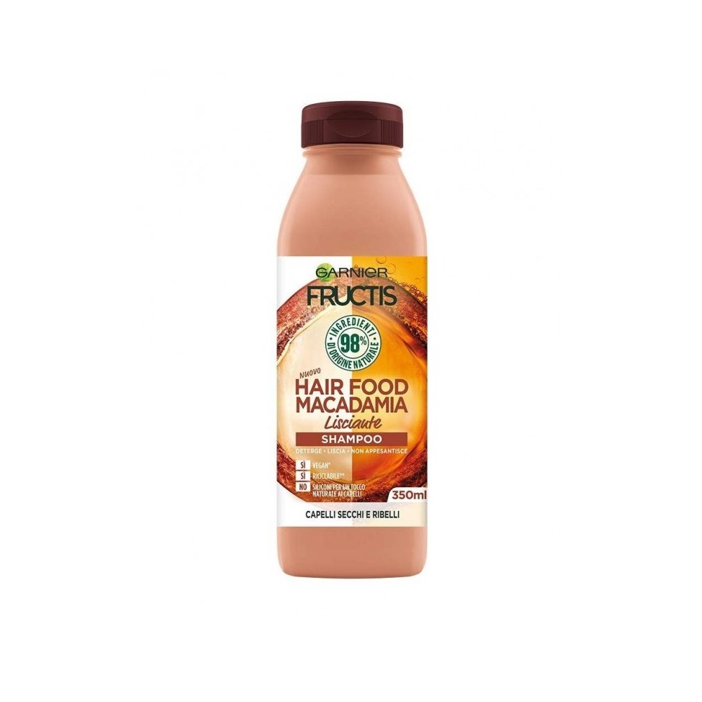Garnier Fructis Hair Food Macadamia Shampoo Lisciante 350 ml 