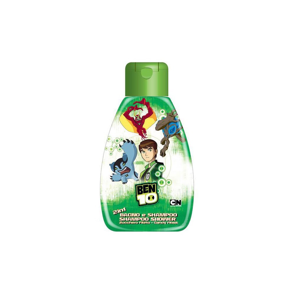 Cartoon Network Ben 10 Bagno & Shampoo 2 In 1 Allo Zucchero Filato 750 ml 