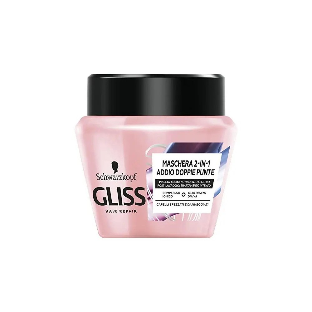Schwarzkopf Gliss Maschera 2 in 1 Addio Doppie Punte 300 ml 