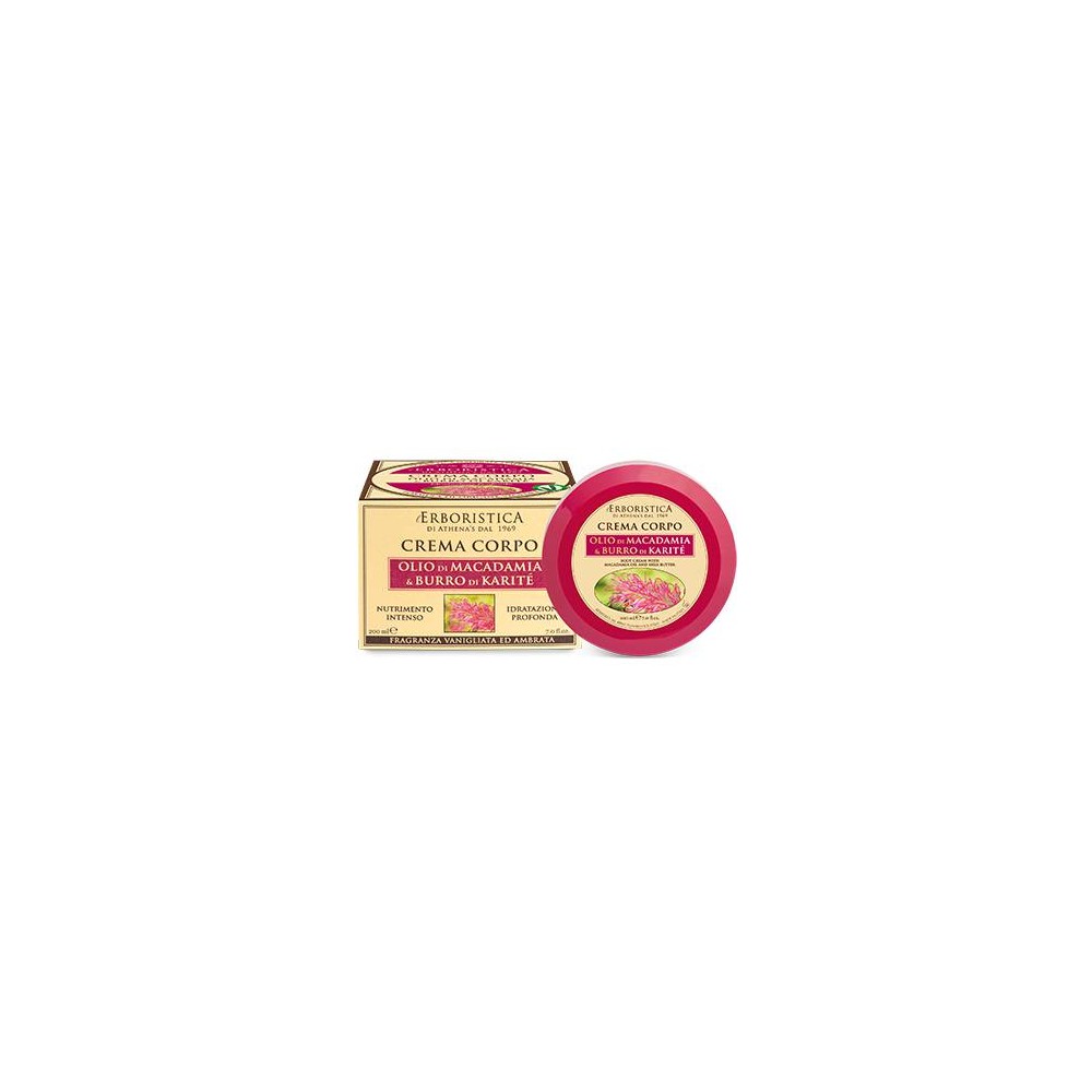 Athena's L'Erboristica Crema Corpo all'Olio Di Macadamia e Burro Di Karite 