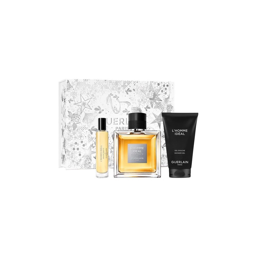 Guerlain L'Homme Ideal Eau De Toilette + Shower Gel + Travel Spray 