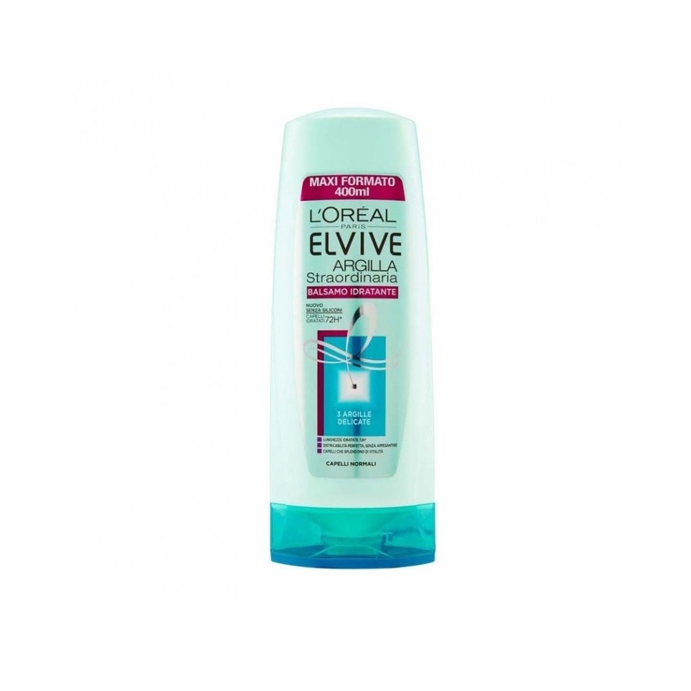 L'Oreal Paris Elvive Argilla Straordinaria Balsamo Idratante 400 ml 