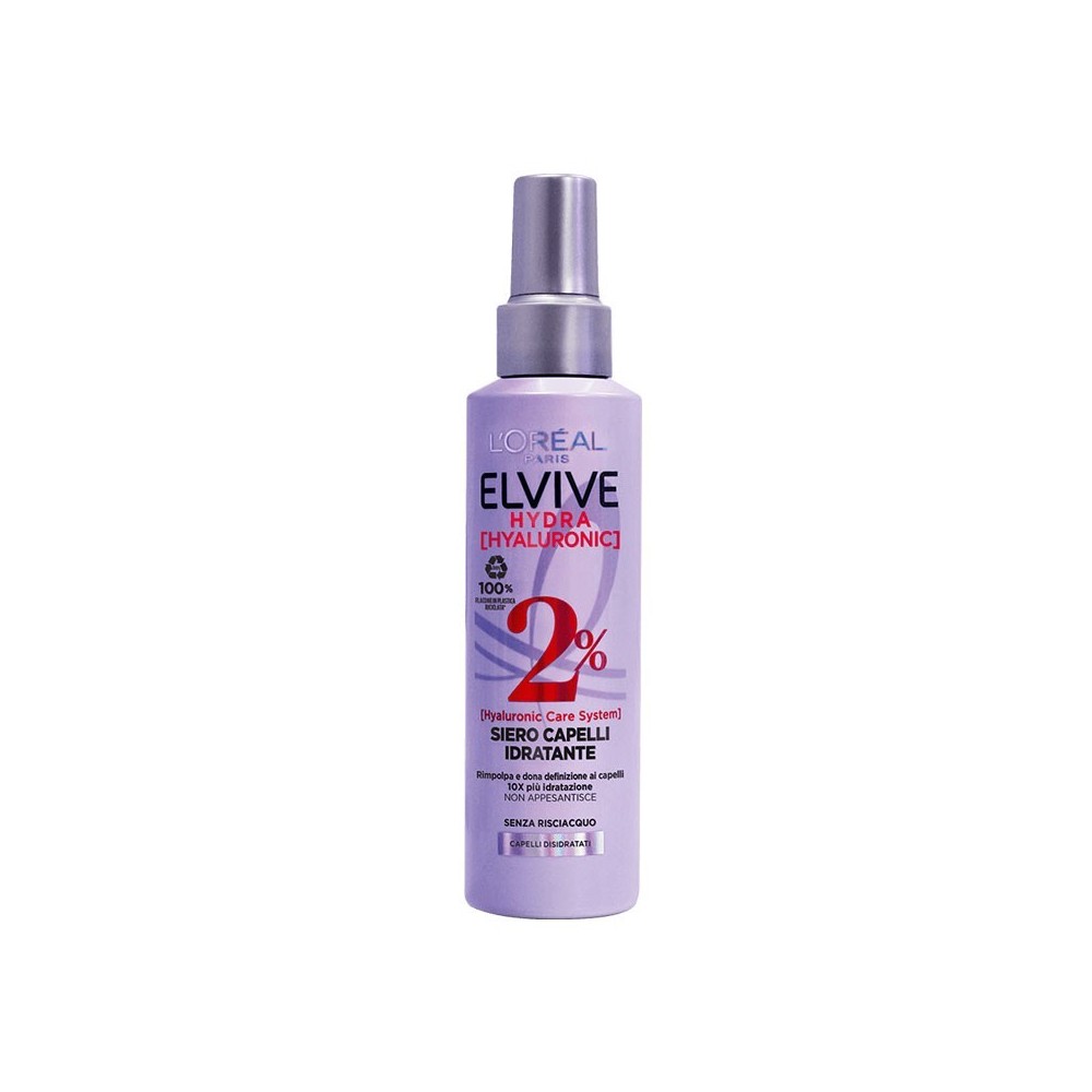 L'Oreal Paris Elvive Hydra Hyaluronic Siero Spray Idratante Senza Risciacquo 150 ml 