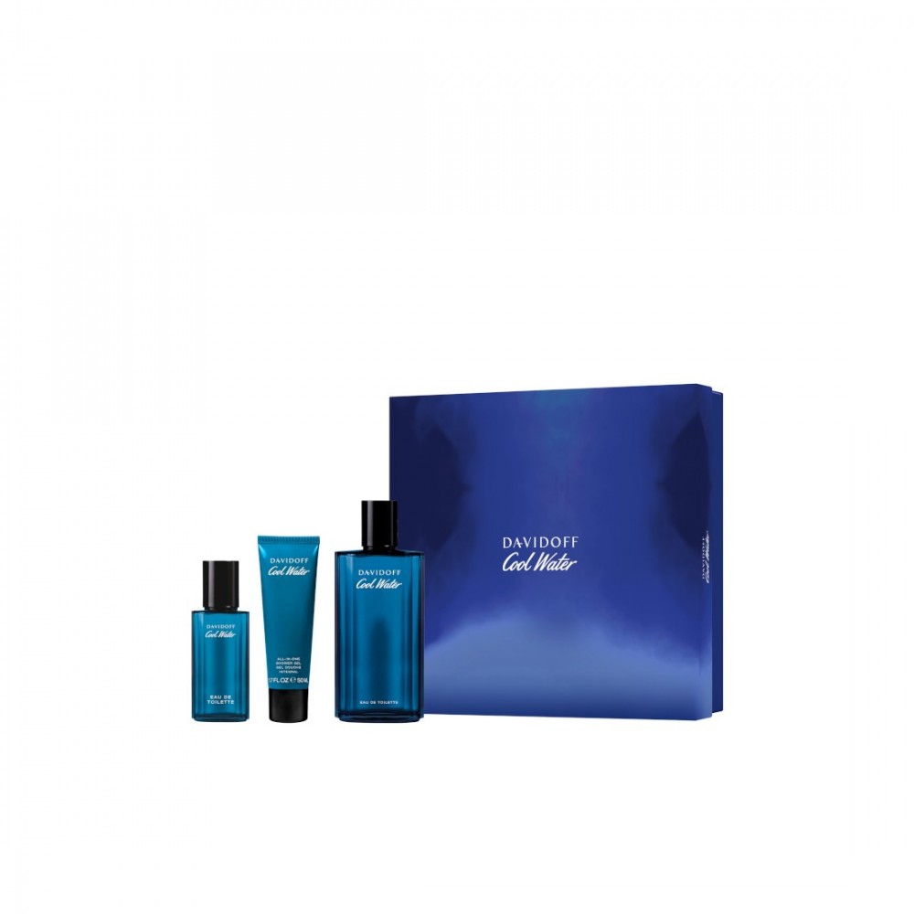 Davidoff Cool Water 75 ml + 15 ml + Shower Gel Cofanetto 