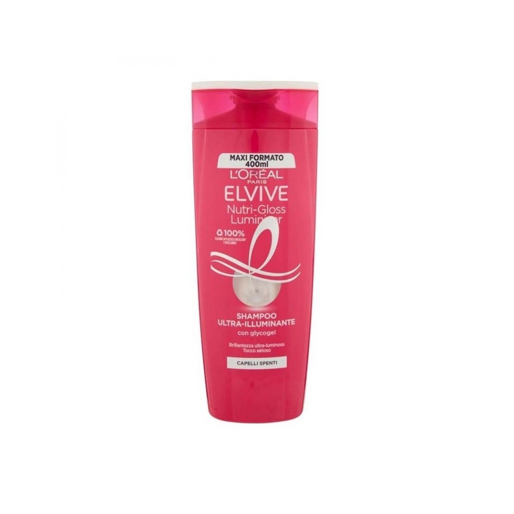L'Oreal Paris Elvive Nutri-Gloss Luminizer Shampoo Ultra-Illuminante 400 ml 