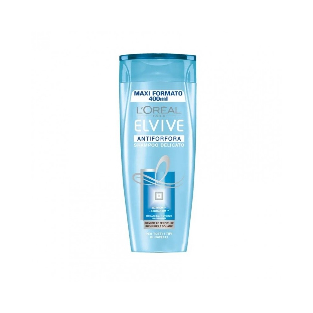 L'Oreal Paris Elvive Antiforfora Shampoo Delicato Per Tutti I Tipi Di Capelli 400 ml 