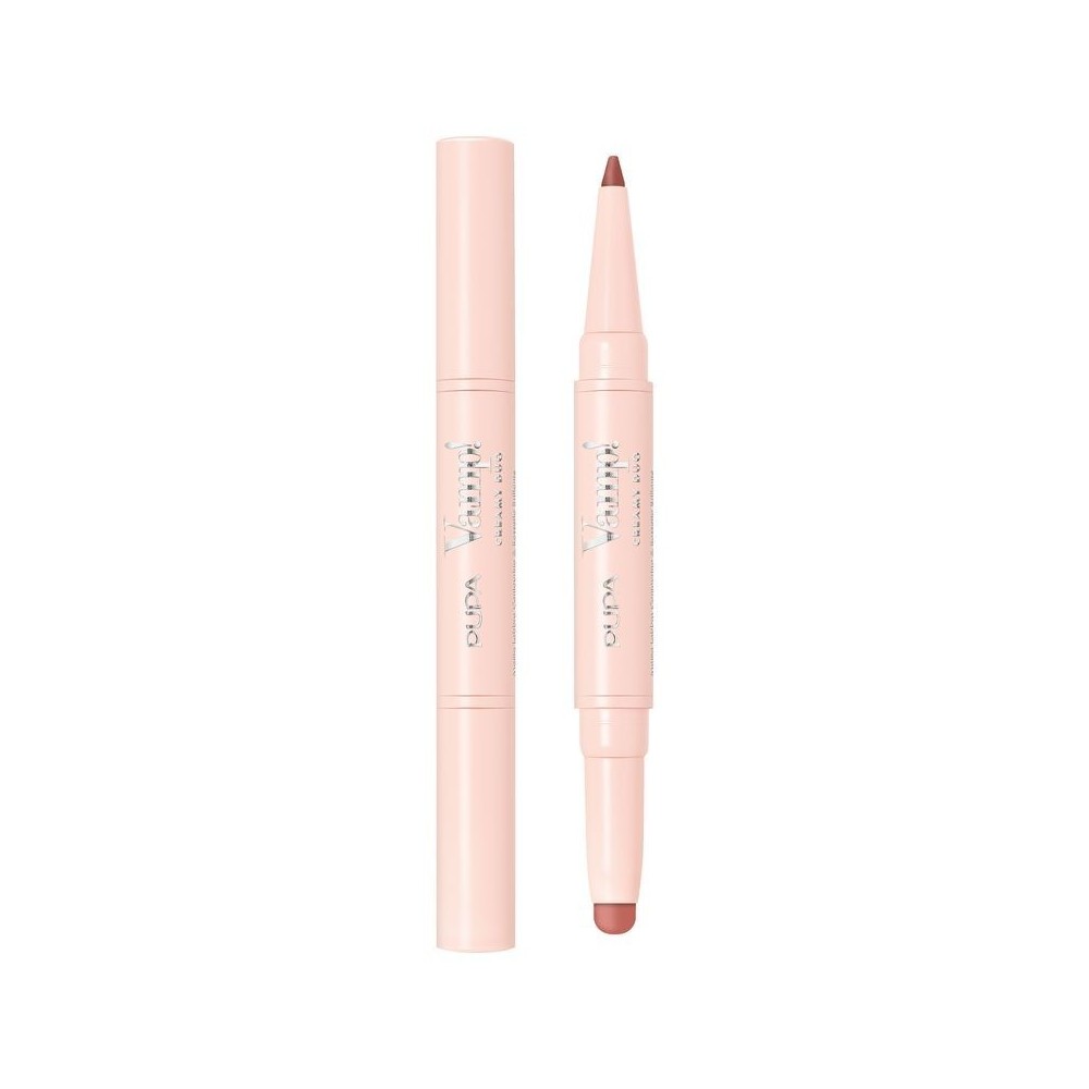 Pupa Vamp! Creamy Duo Matita Labbra Contouring & Rossetto Brillante 007 Peach Nude 