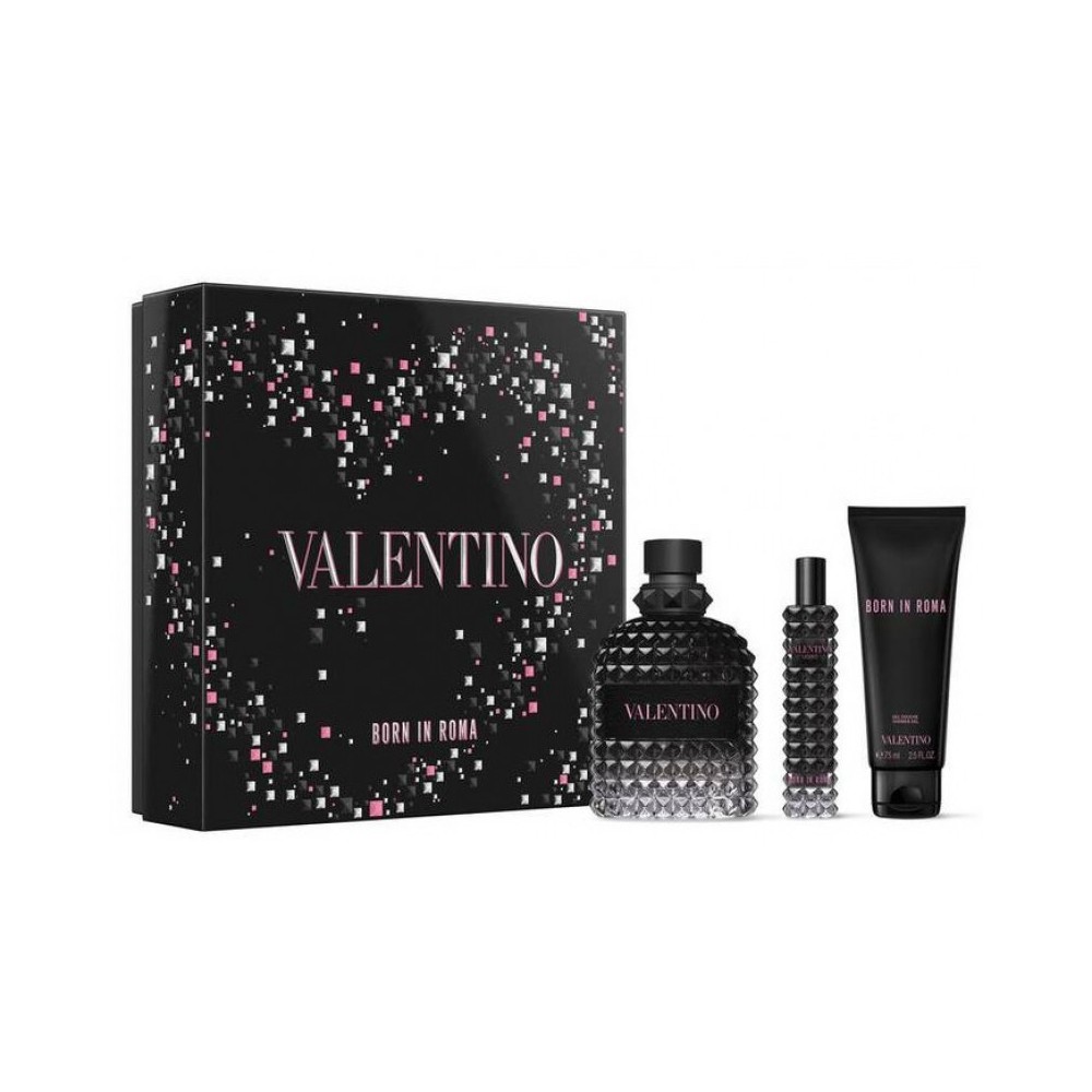 Valentino Uomo Born In Roma 100 ml + 15 ml + Shower Gel Cofanetto 