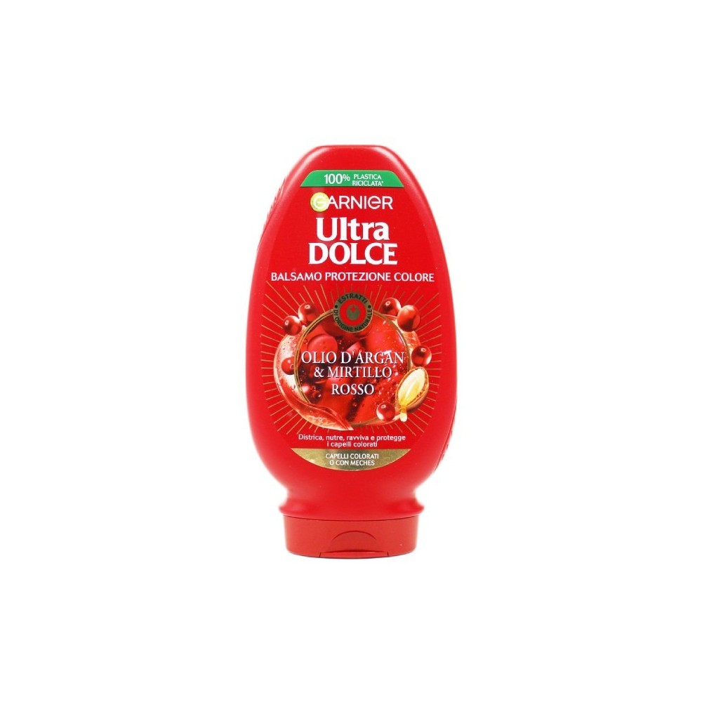 Garnier Ultra Dolce Balsamo Protezione Colore Olio Di Argan E Mirtillo Rosso 360 ml 