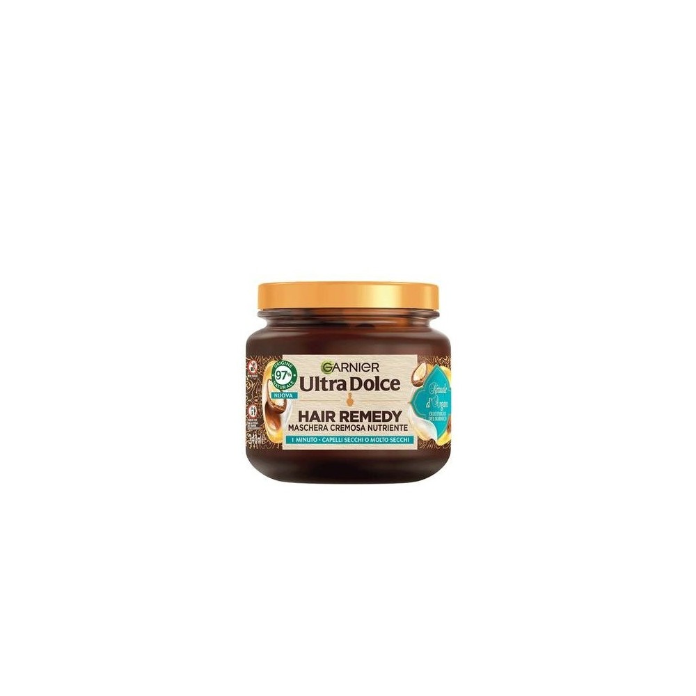 Garnier Ultra Dolce Hair Remedy Maschera Cremosa Nutriente Rituale D'Argan 340 ml 