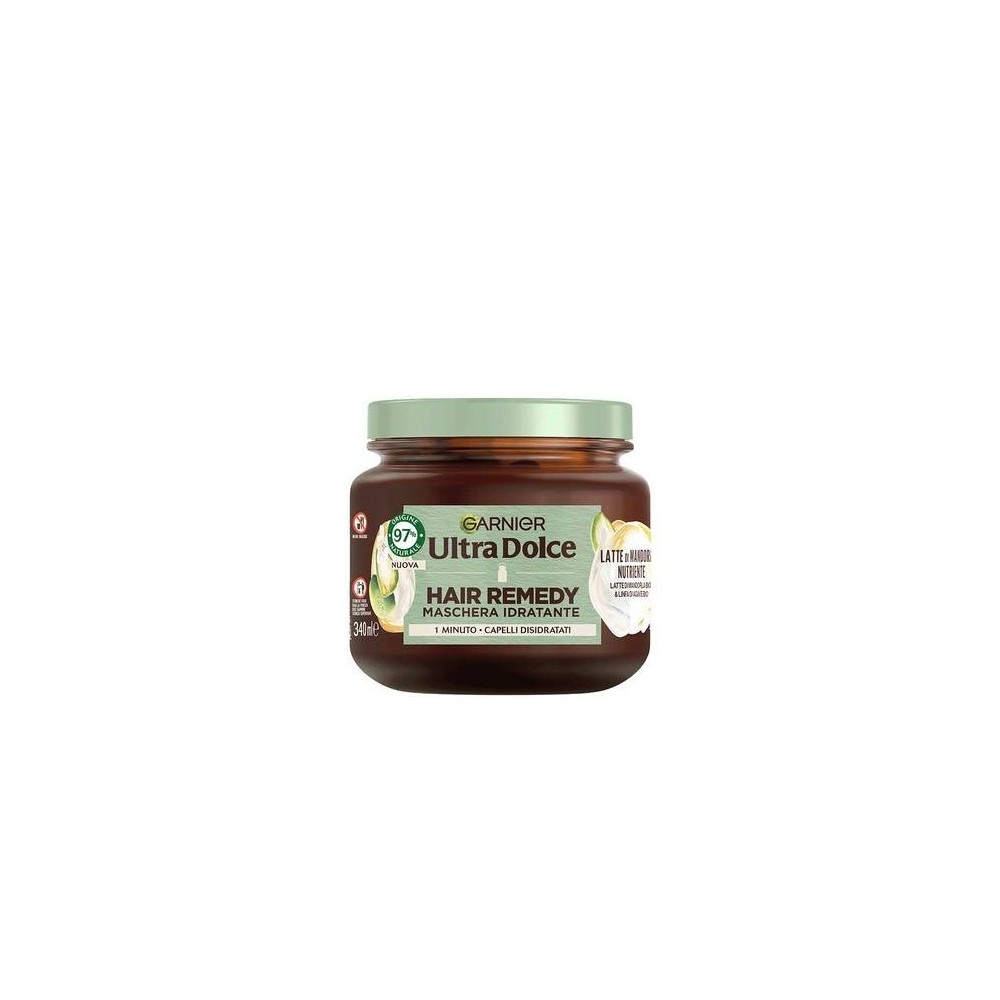 Garnier Ultra Dolce Hair Remedy Maschera Idratante Latte Di Mandorla Nutriente 340 ml 