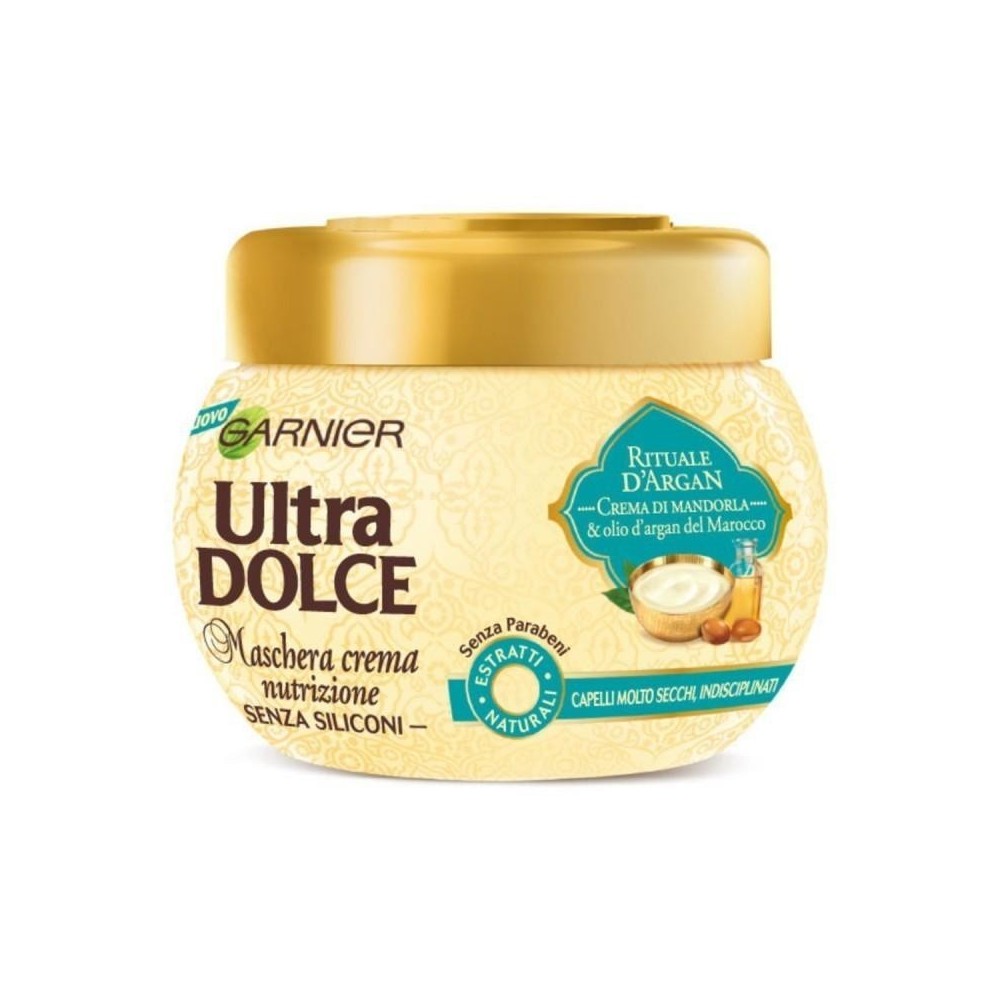 Garnier Ultra Dolce Maschera Crema Nutrizione Rituale D'Argan 300 ml 