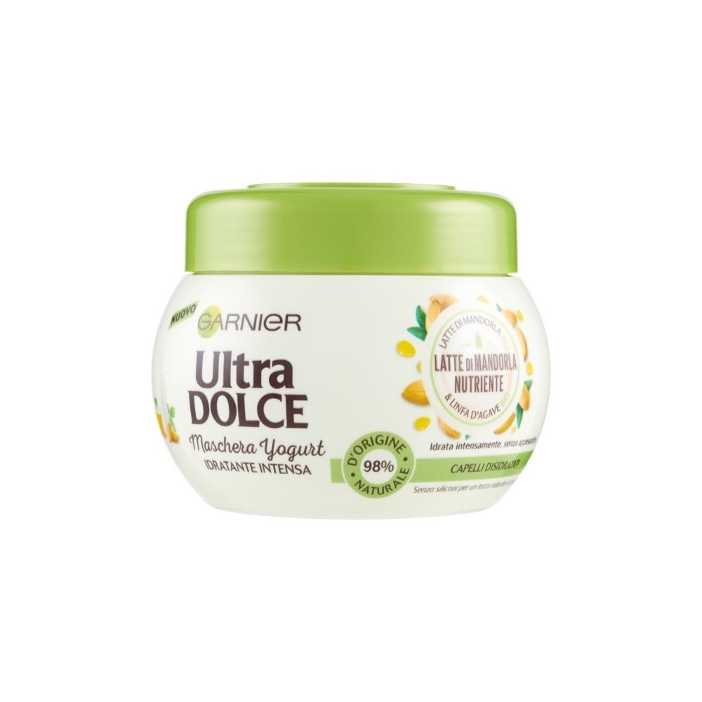 Garnier Ultra Dolce Maschera Yogurt Idratante Intensa Latte Di Mandorla Nutriente 300 ml 