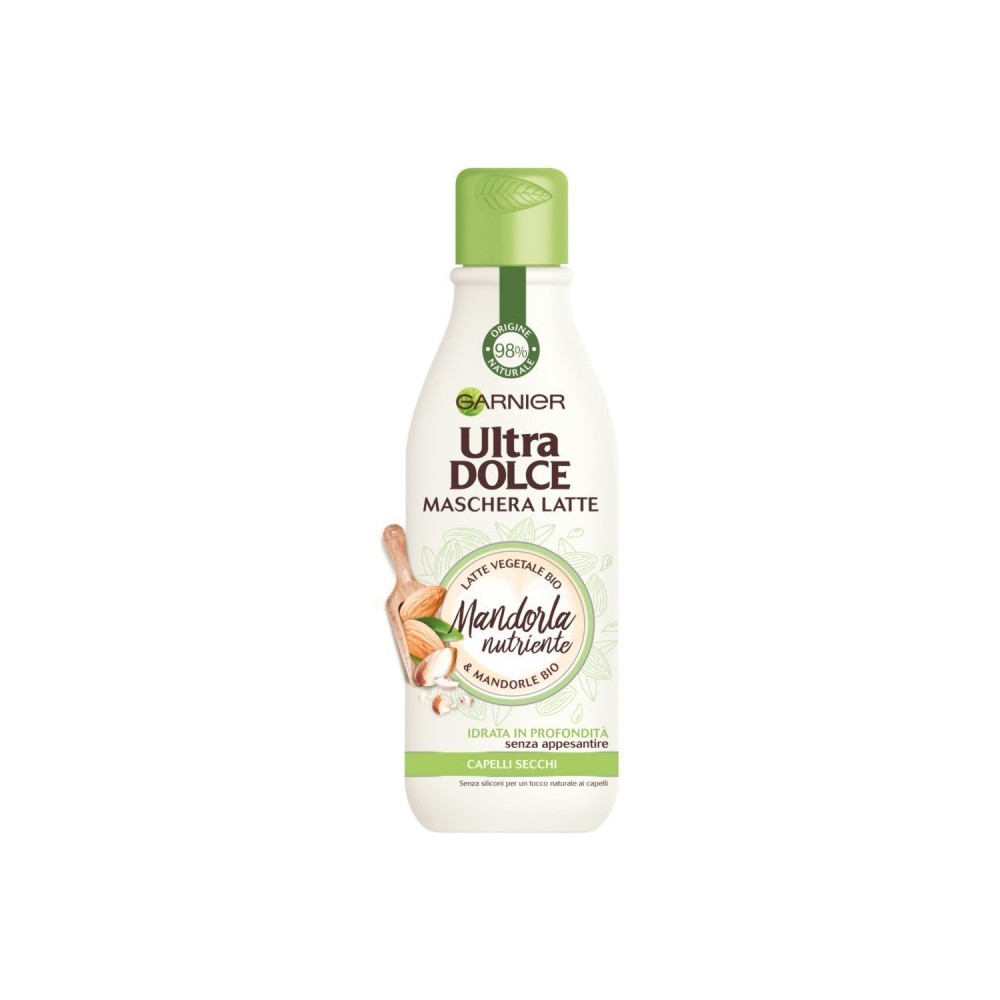 Garnier Ultra Dolce Maschera Latte Mandorla Nutriente Per Capelli Secchi 250 ml 