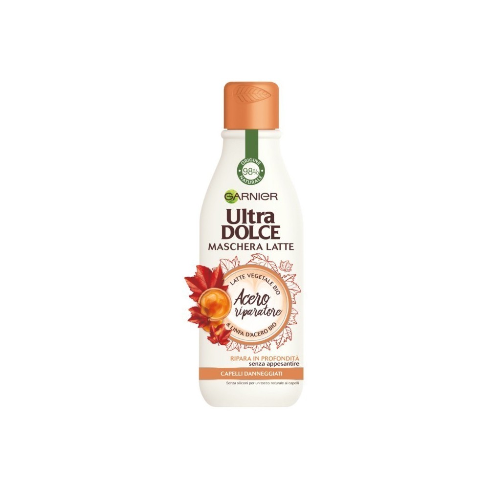 Garnier Ultra Dolce Maschera Latte Acero Riparatore Per Capelli Danneggiati 250 ml 